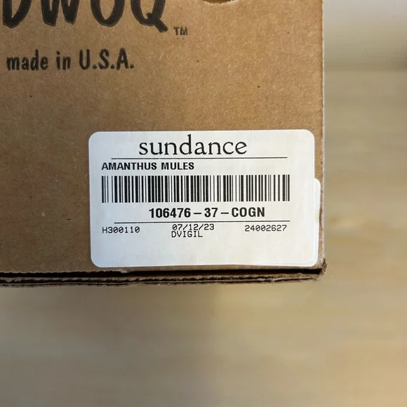 Cydwoq Amanthus Mules Cognac Brown Sandals NWT size 37 - Picture 3 of 6